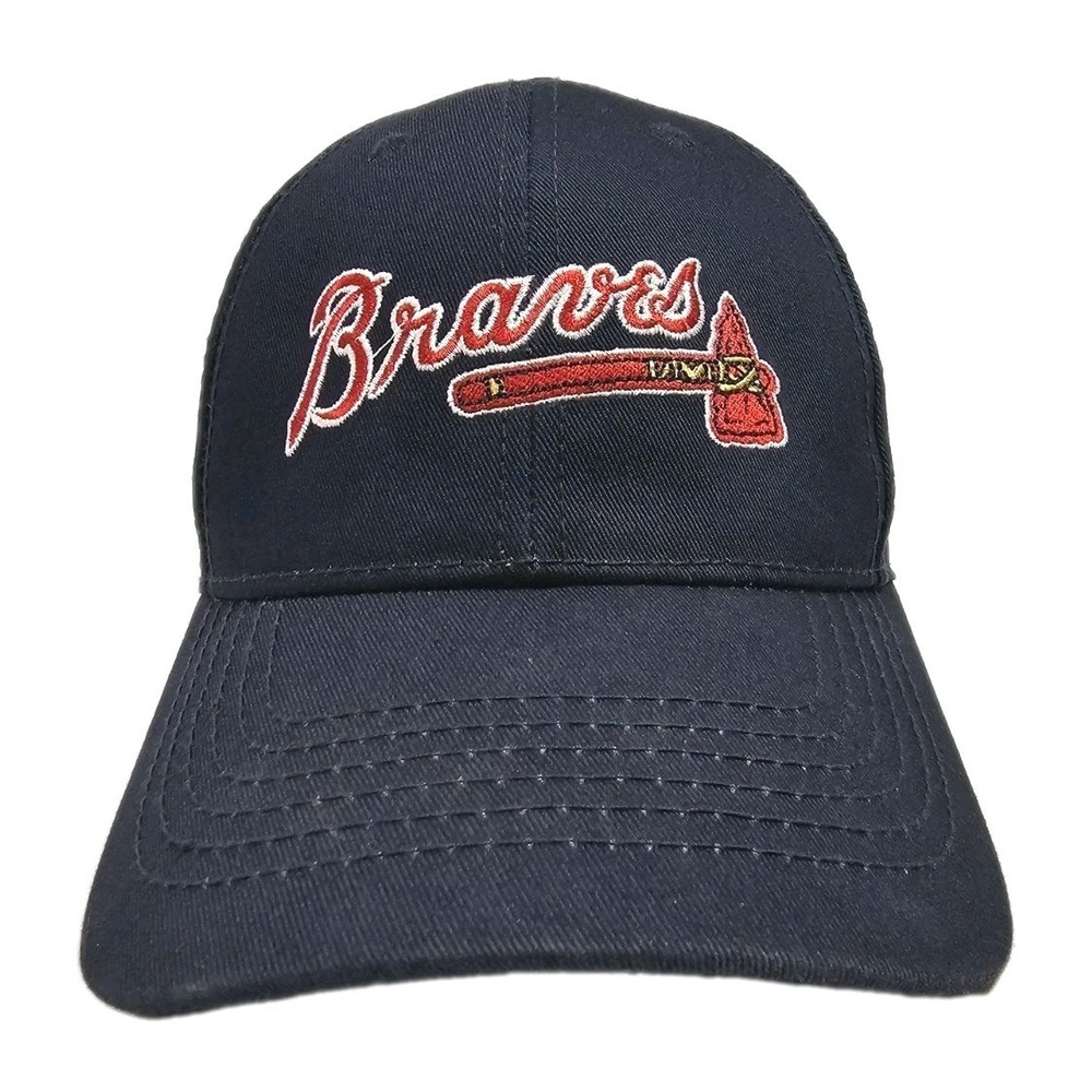 Atlanta Braves Emory Winship Cancer Institute Mens Blue Red Adjustable Hat Cap